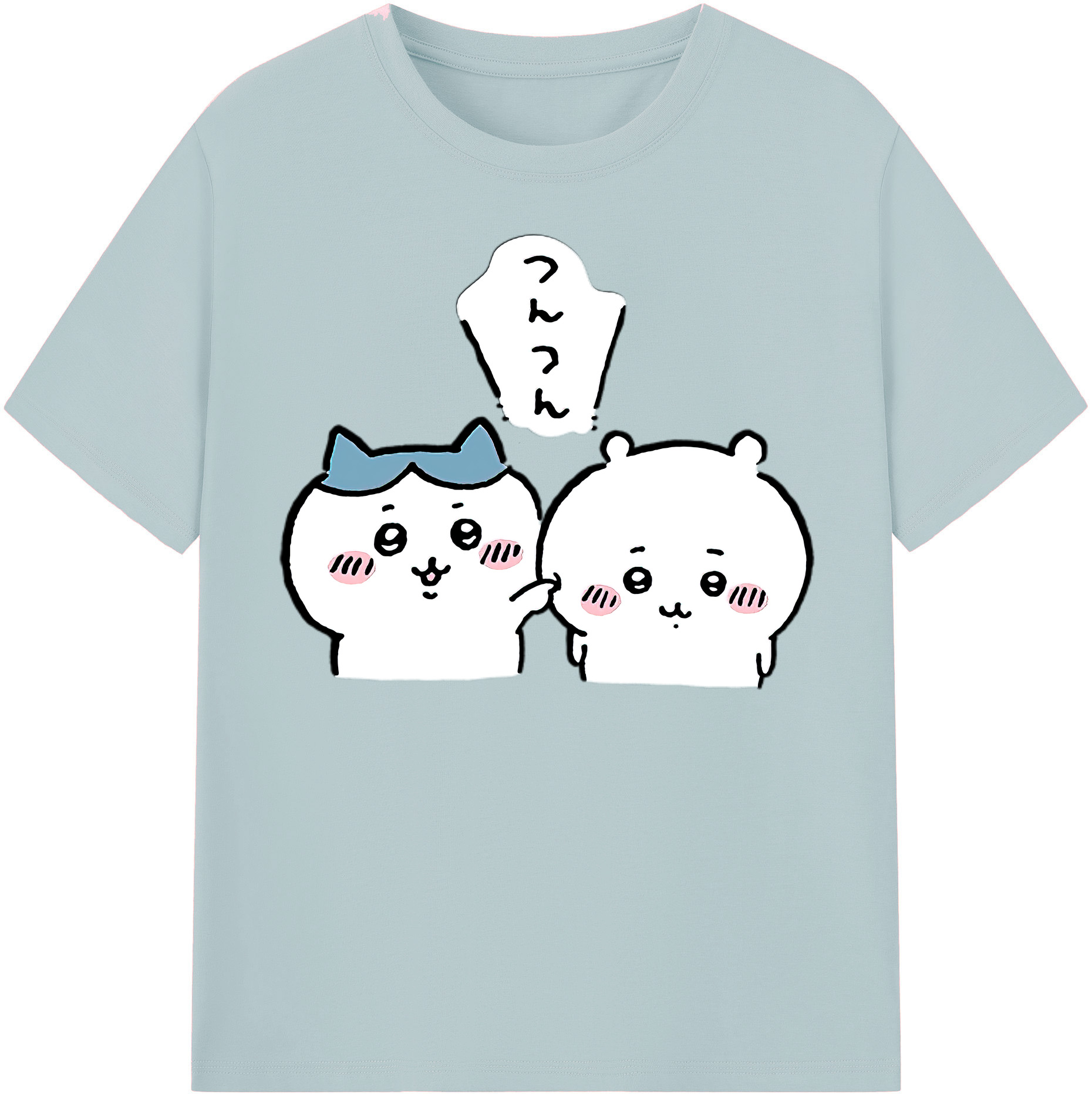 （画像用） ちいかわ ちいかわ Chii-kawa chiikawa 綿100％半袖Tシャツ（フロントプリント）